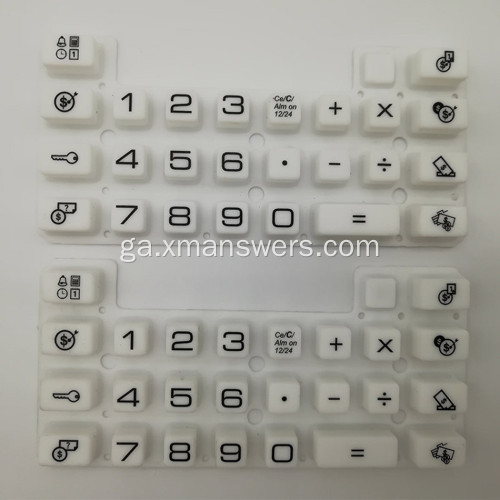 Keypad Rubber Silicone Overmolded uiscedhíonach agus Dustproof